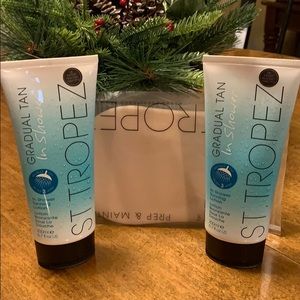 St Tropez sunless tanner with applicator mitt